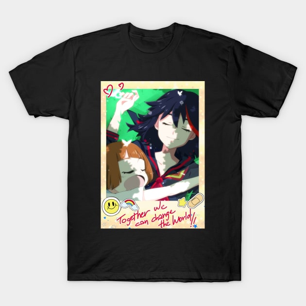 Mako and Ryuko T-Shirt by sarahchibi